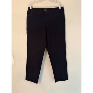 Liz Claiborne Career Petite Womens 12P Classic Black Pants Comfort Stretch